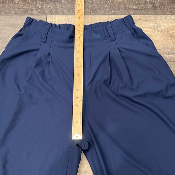 Halara Breezeful High Waisted Wide Leg Flowy Palazzo Casual Pants Navy Size L - Picture 7 of 8